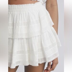 LoveShackFancy Ruffle miniskirt